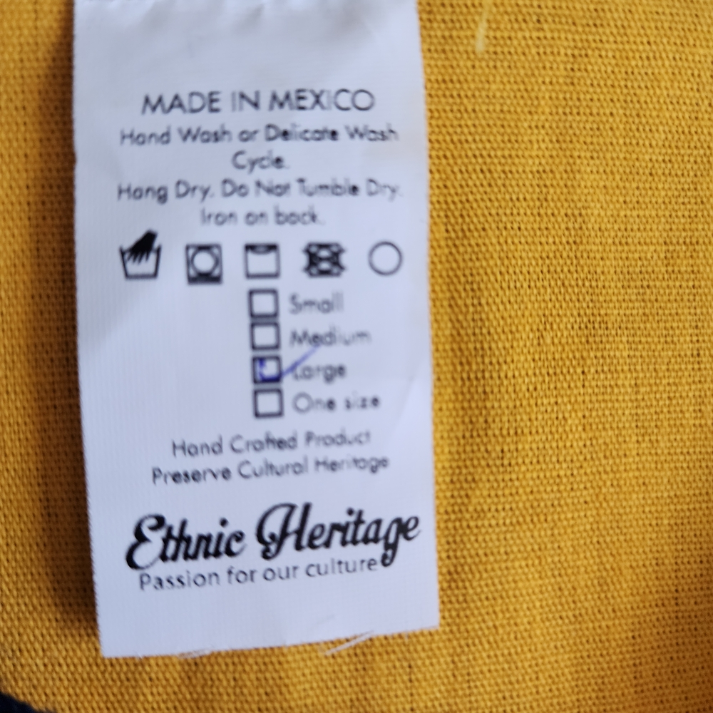Ethnic Heritage Mustard Mini Dress